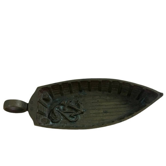 Row Boat Anchor Patnia Bass Trinket Ashtray Coin Vintage Catch All Rings Jewelry - Picture 6 of 10